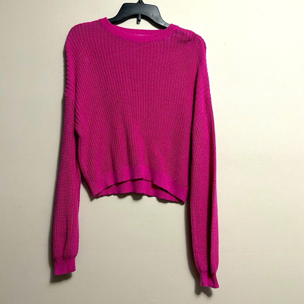 Abound Knit Sweater bubble gum pink size XS